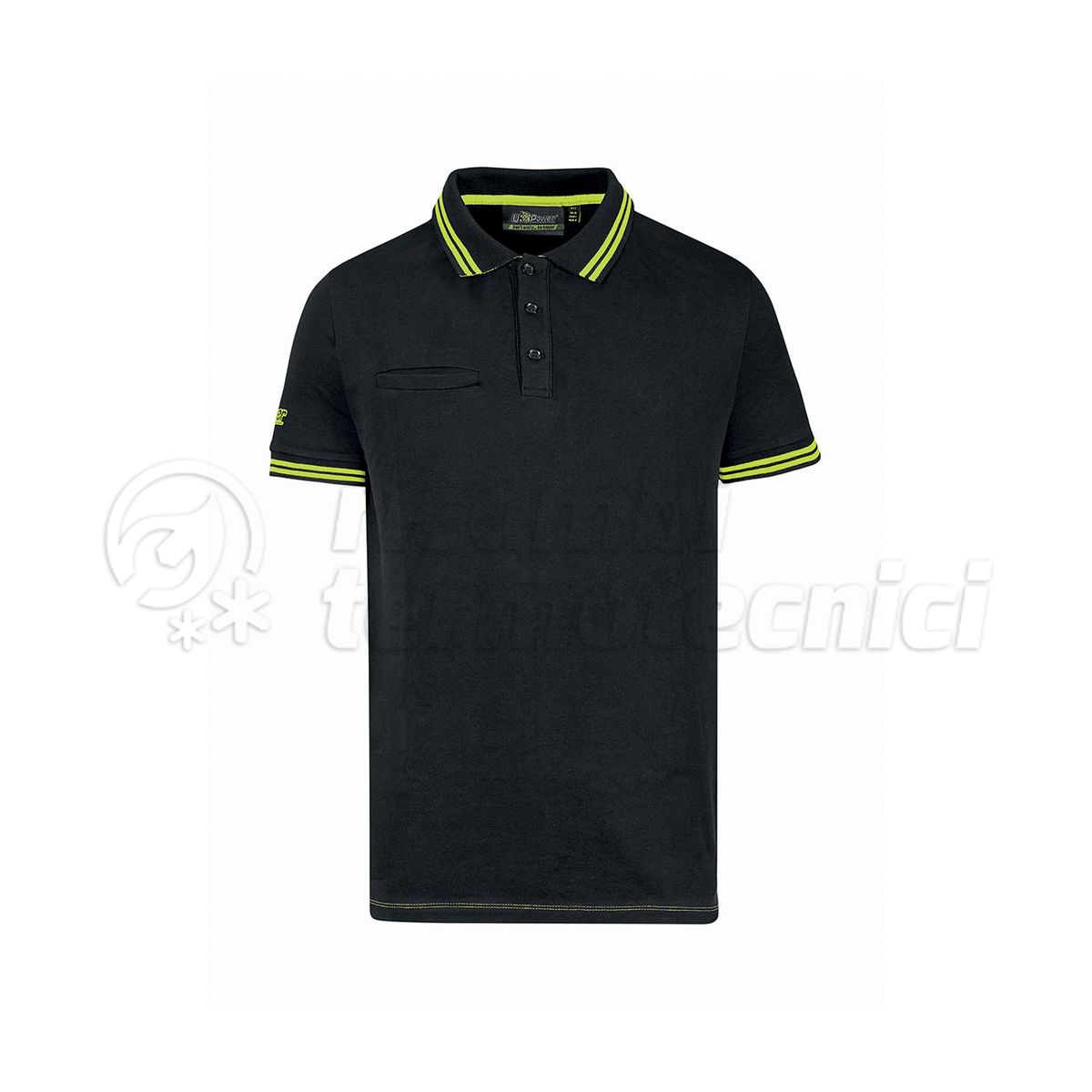 POLO MANICA CORTA SLIM FIT  MOD WAY BLACK CARBON TAGLIA M