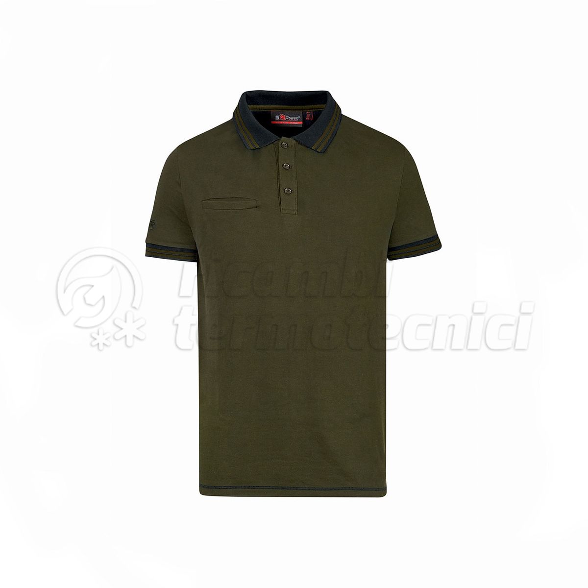 POLO MANICA CORTA SLIM FIT  MOD WAY DARK GREEN TAGLIA XL