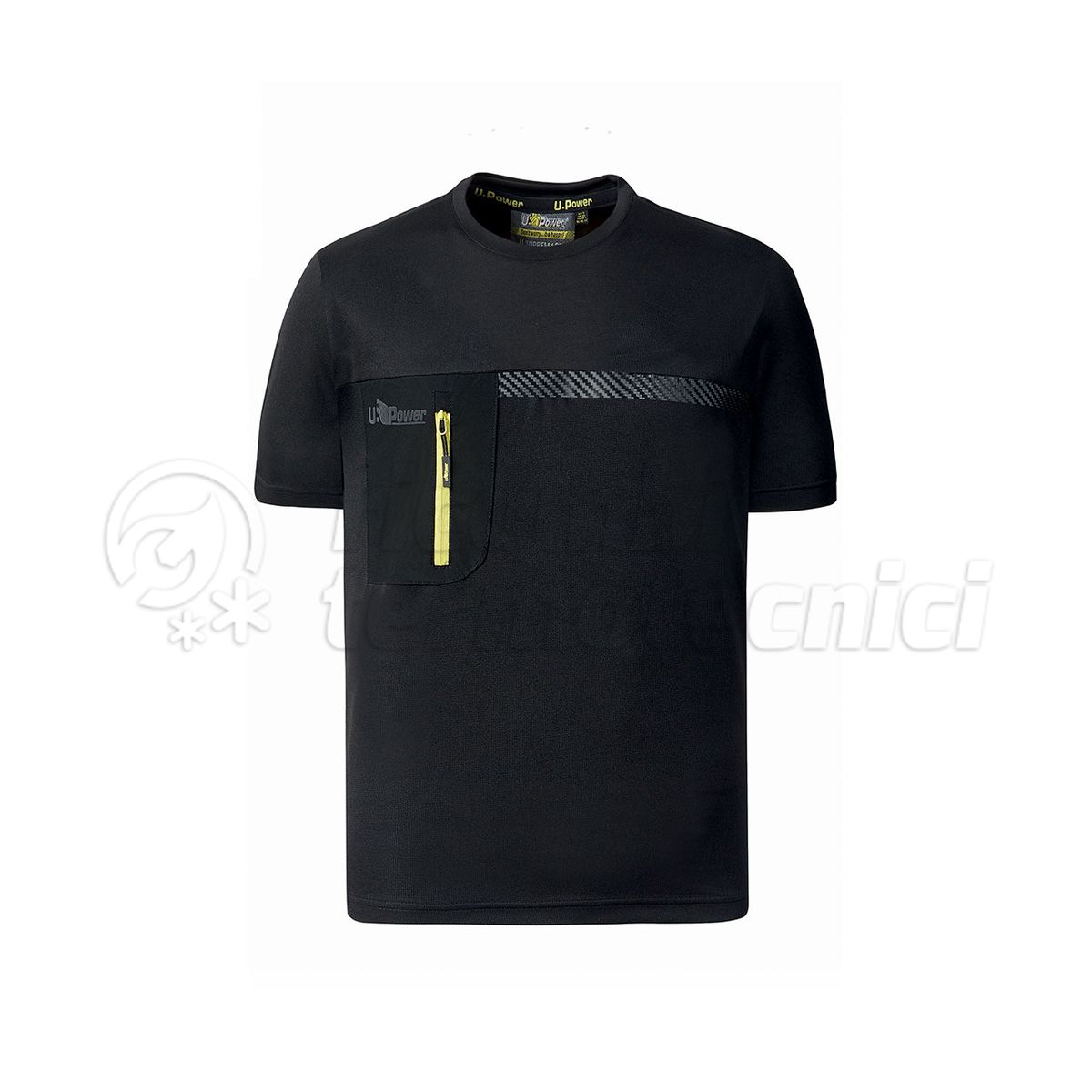 T-SHIRT MANICA CORTA HEIQ TECHNOLOGY  MOD CRISTAL BLACK CARBON TAGLIA L