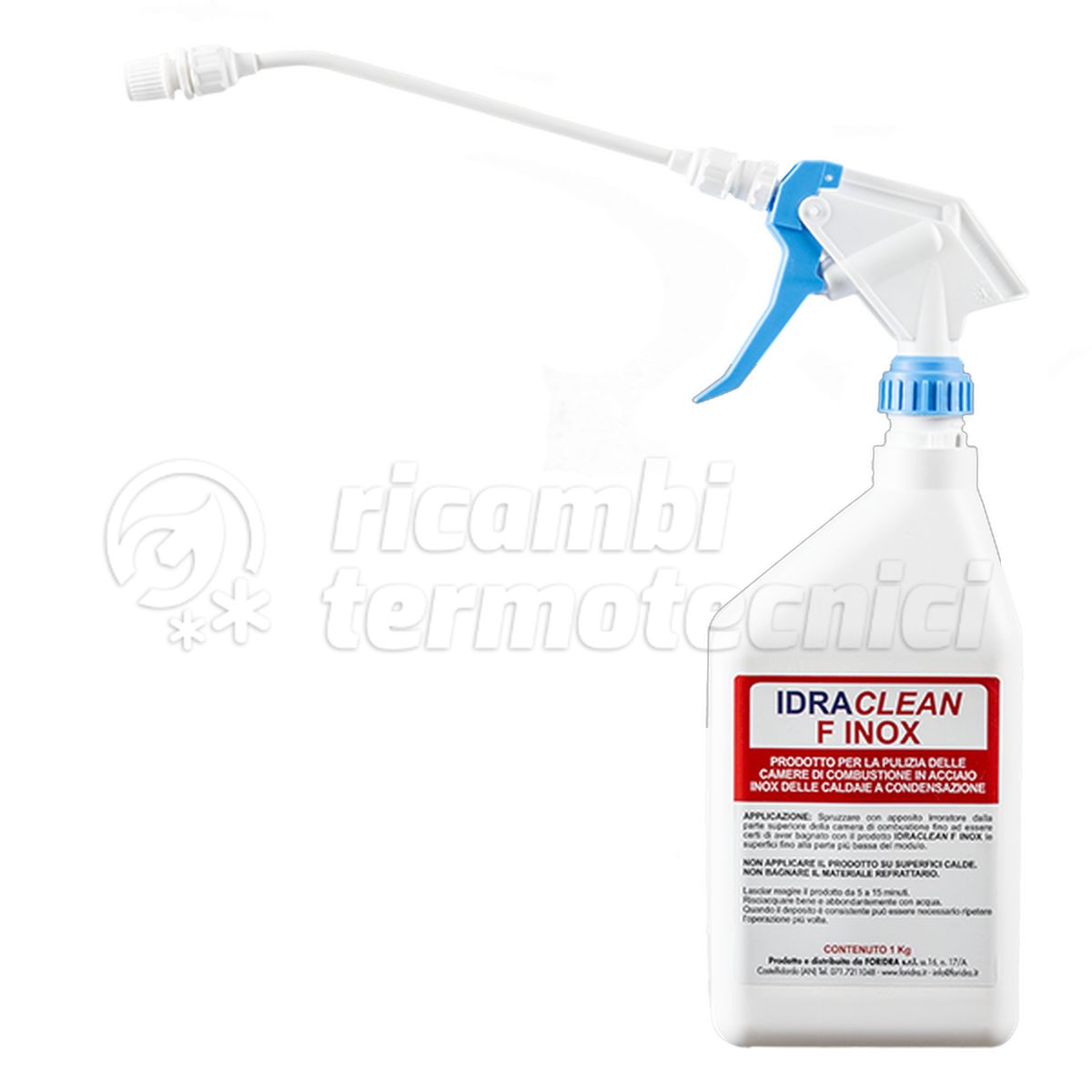 FORIDRA IDRACLEAN F INOX PRODOTTO ACIDO PER LA PULIZIA SCAMBIATORI INOX BOTTIGLIA DA 1 KG