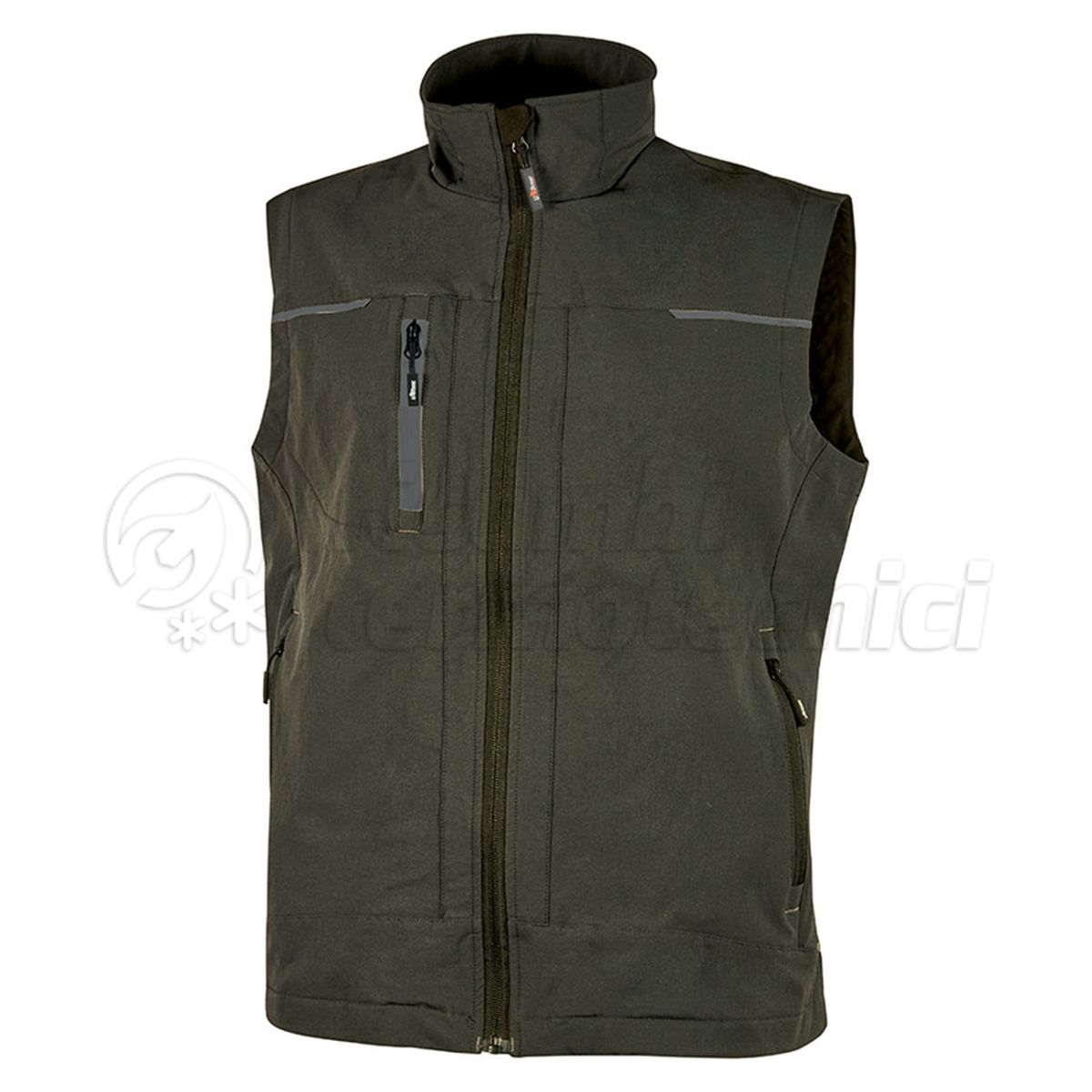 GILET IN TESSUTO DARK GREEN  TAGLIA L