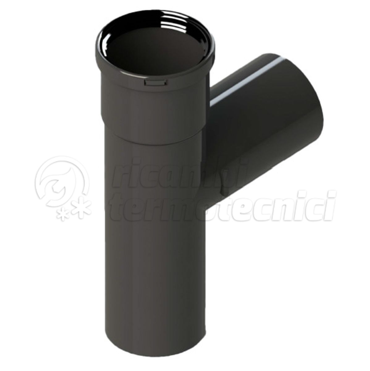 RACCORDO A T  PPH D.50 - NERO ANTI UV