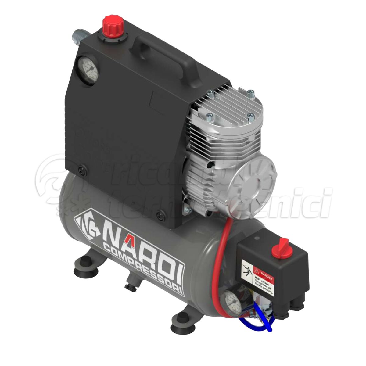 COMPRESSORE PORTATILE SILVERSTONE 2 CON SERBATOIO DA 5 LITRI
