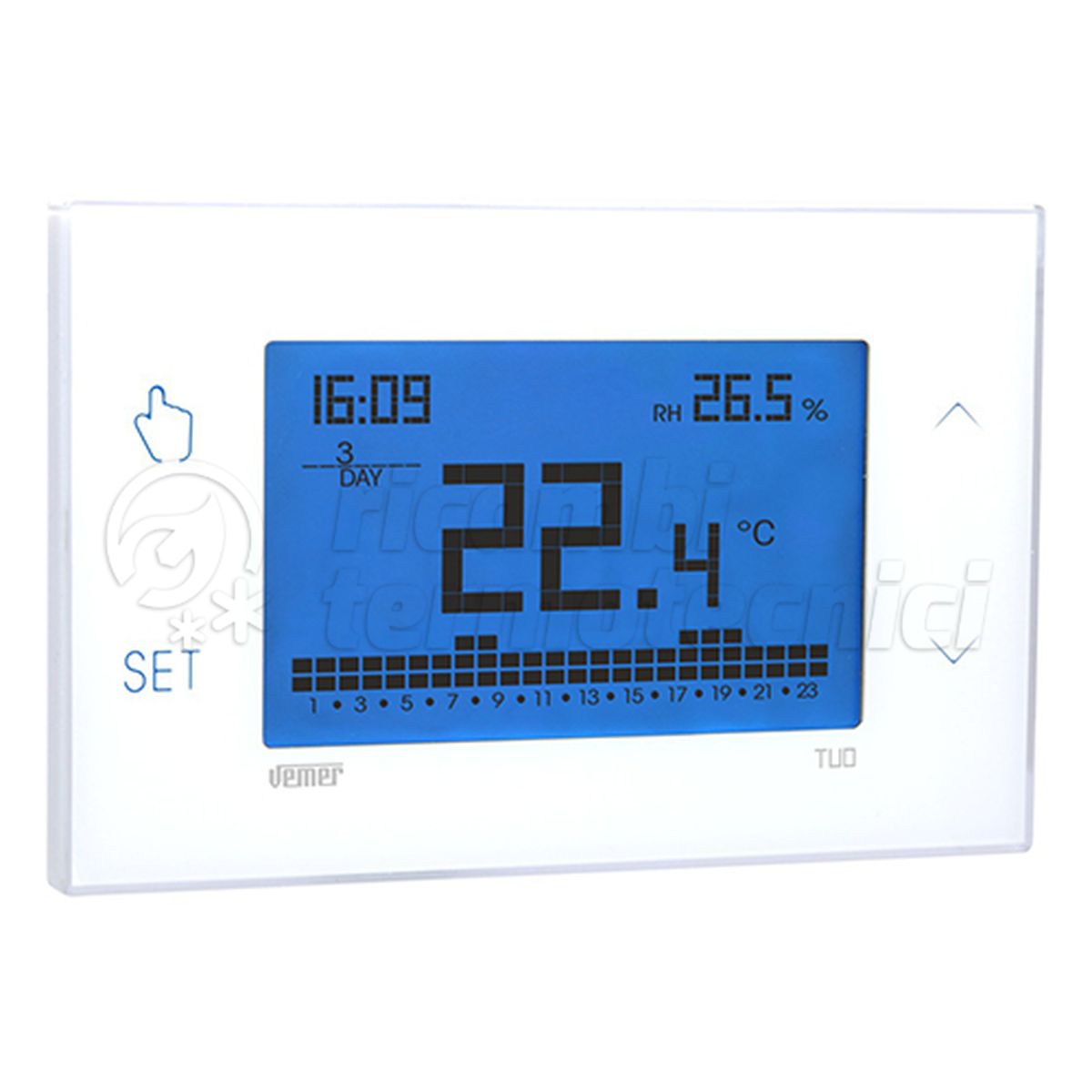 VEMER CRONOTERMOSTATO VEMER TUO TUO  TOUCHCOLOR BIANCO