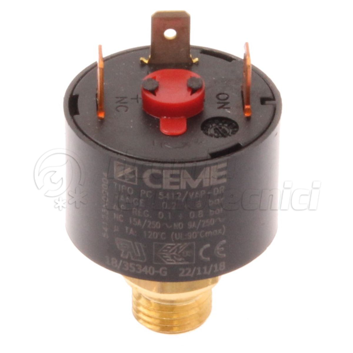 PRESSOSTATO ACQUA CEME REGOLABILE 1/8'' 0,2-6 BAR